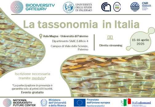 Locandina La Tassonomia in Italia