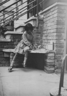 Carla Corazza all'età di cinque anni