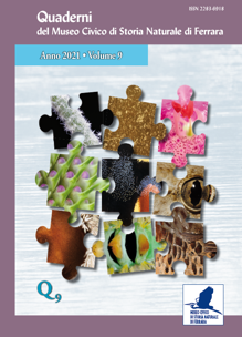 Copertina N. 9 Quaderni del Museo civico di Storia Naturale di Ferrara